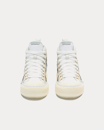 AMIRI Stars Court Off White / Alabaster High Top Sneakers - 2