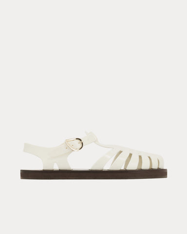 Ancient Greek Sandals Homeria Jelly White Sandals