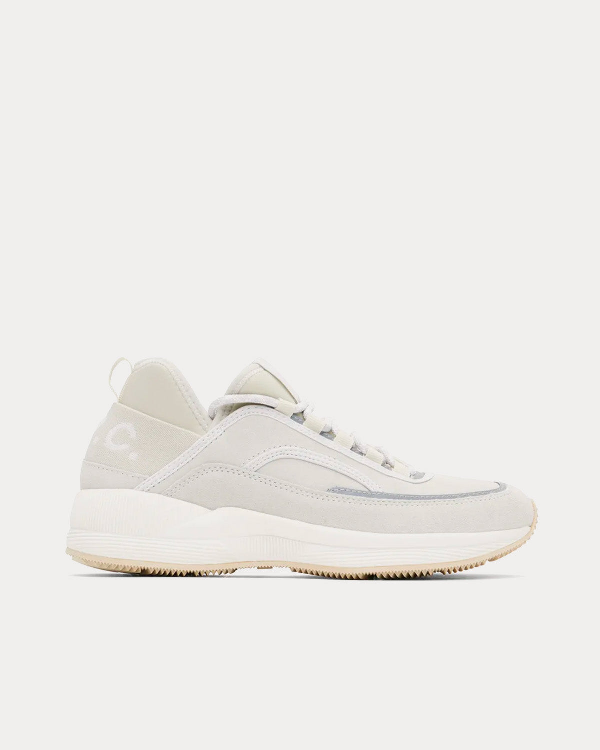 A.P.C. Men's Run Around Pale Grey Low Top Sneakers