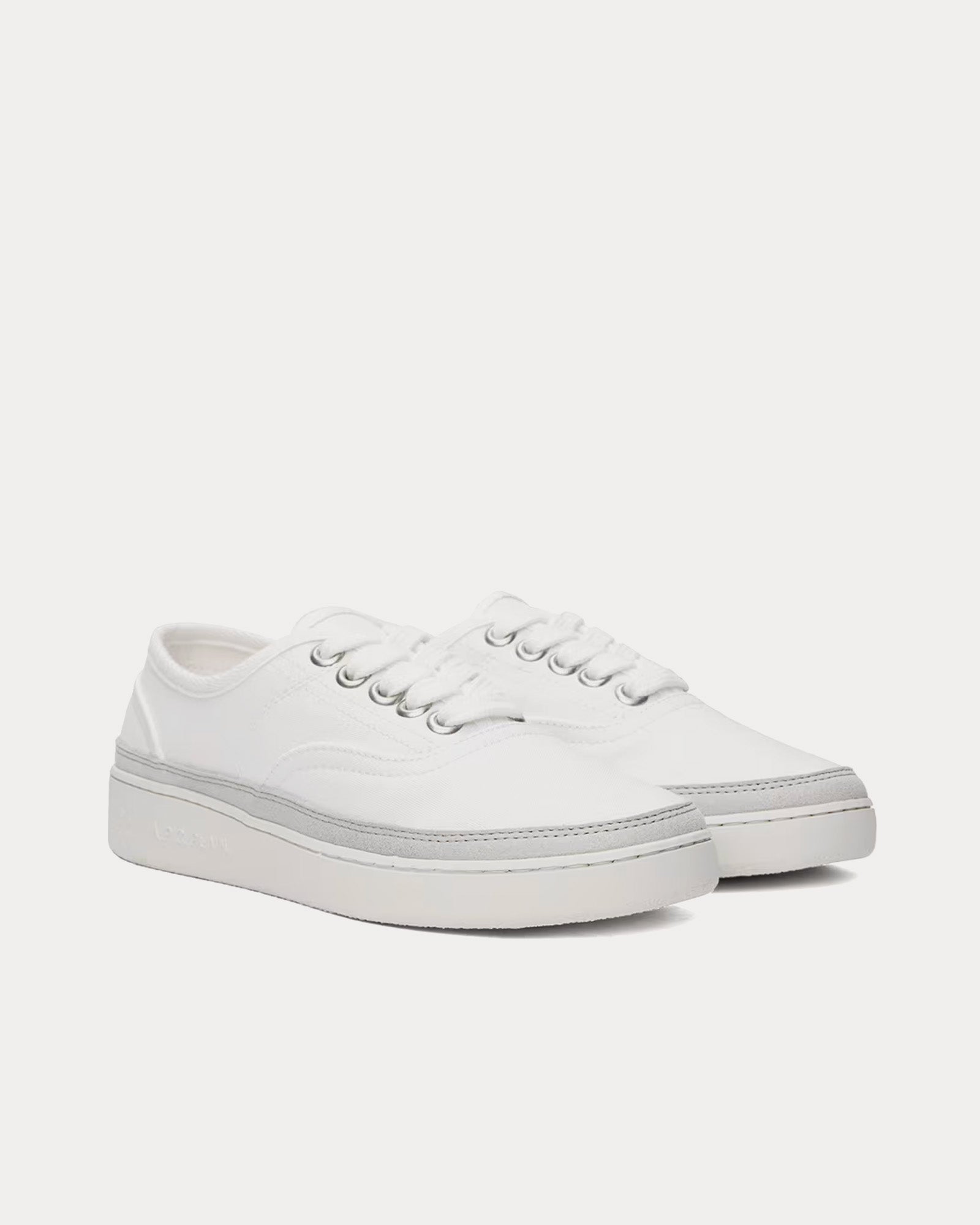 A.P.C. - Plain Simple Canvas White Low Top Sneakers