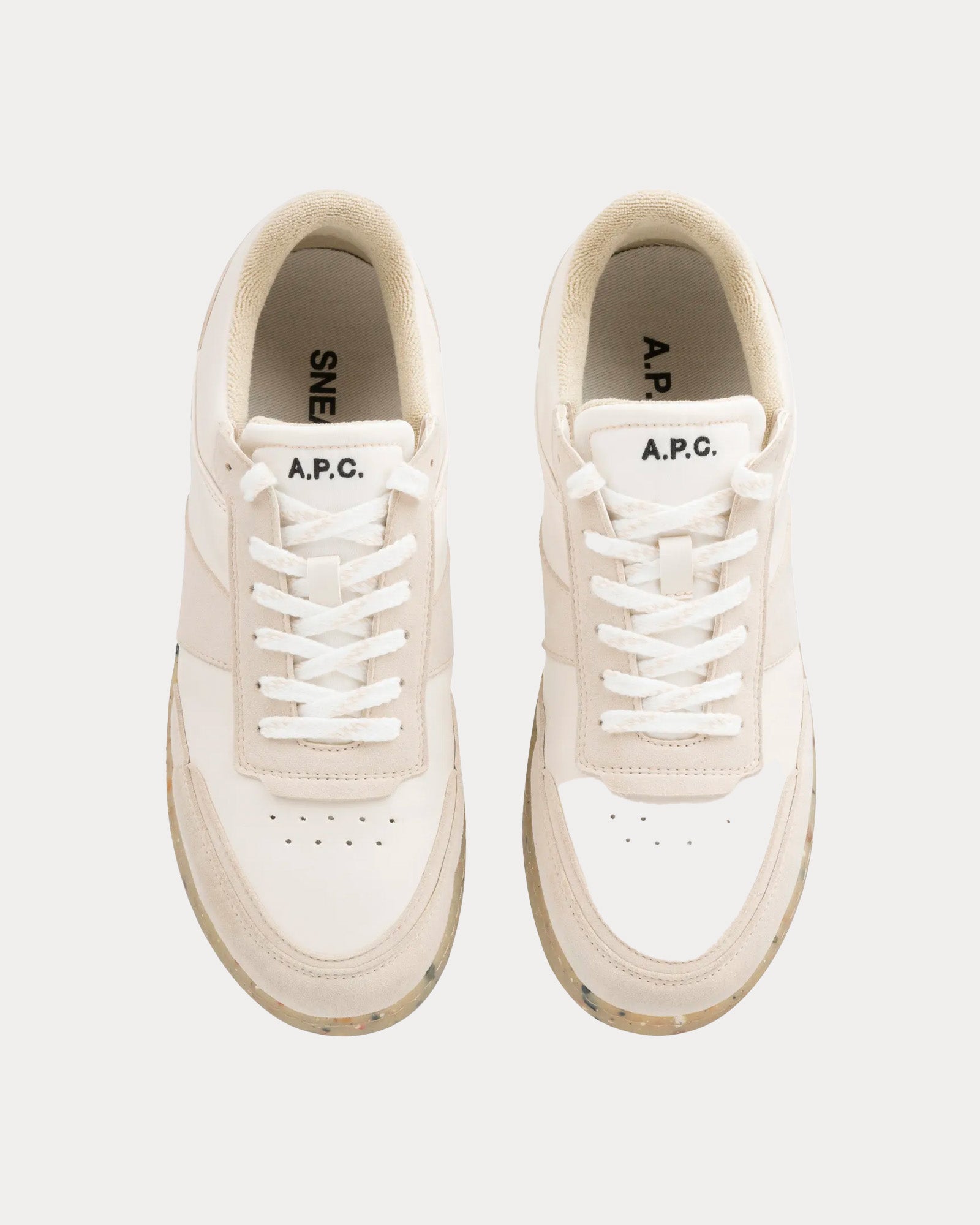 A.P.C. - Plain Fancy White Low Top Sneakers