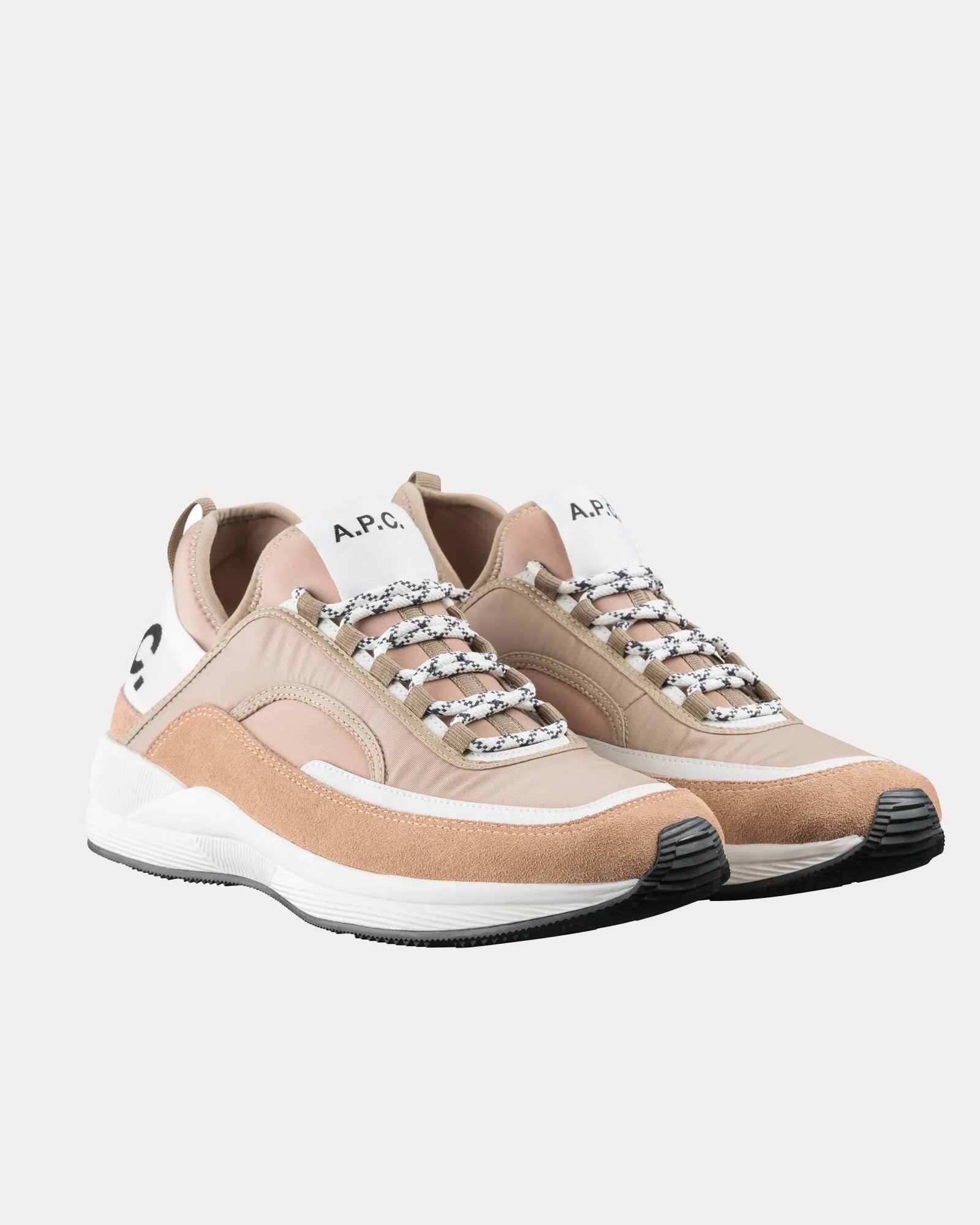 A.P.C. - Run Around Taupe Low Top Sneakers