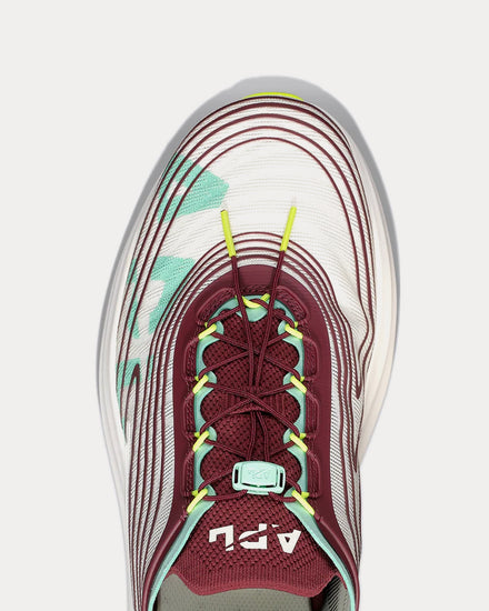 Athletic Propulsion Labs APL Veil Ivory / Burgundy / Mint Running Shoes - 6