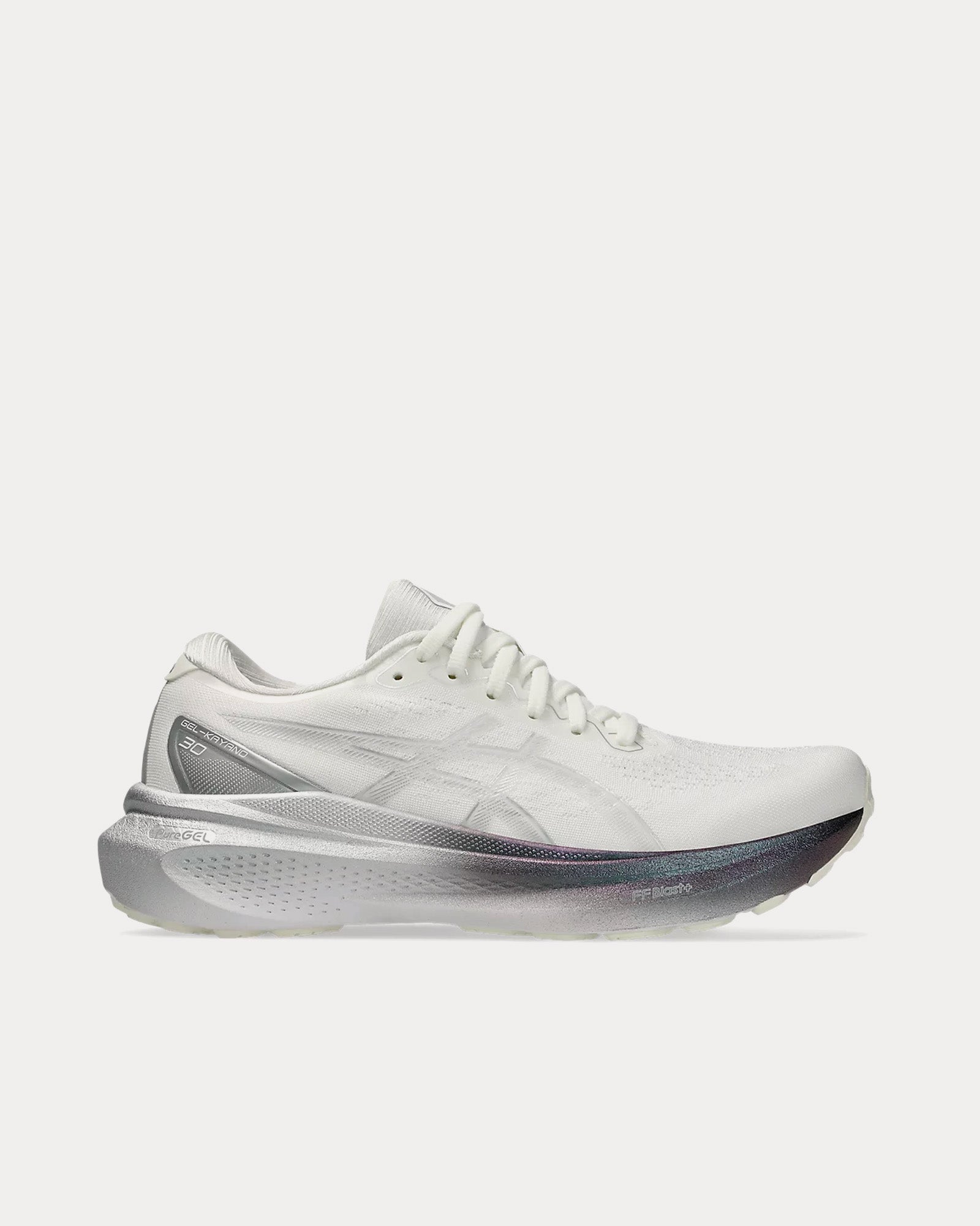 asics silver running shoes