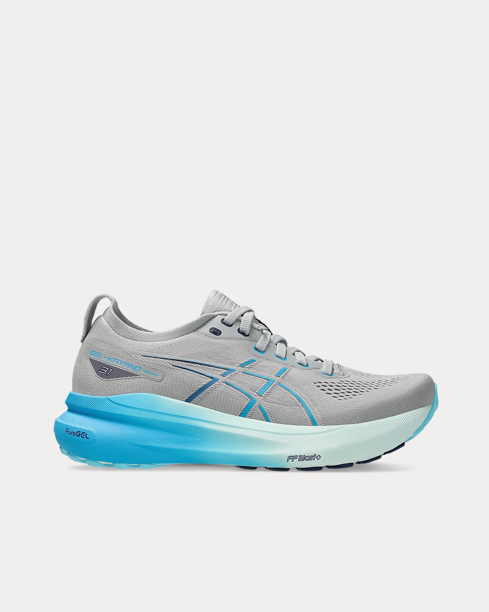 Asics - Gel-Kayano 31 Piedmont Grey / Digital Aqua Running Shoes
