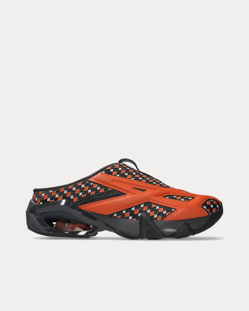 Asics x Kiko Kostadinov Gel-Styrax Obsidian Grey / Rust Orange Slip On Sneakers - 1
