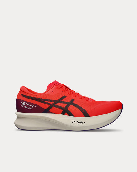 Asics S4+ Yogiri Flash Red / Carrier Grey Running Shoes - 1