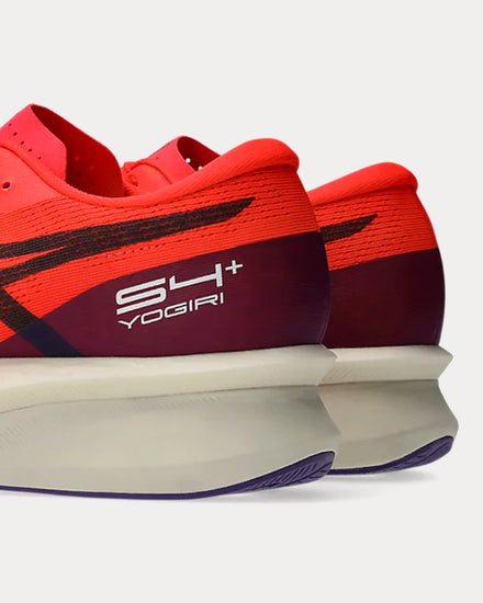 Asics S4+ Yogiri Flash Red / Carrier Grey Running Shoes - 5