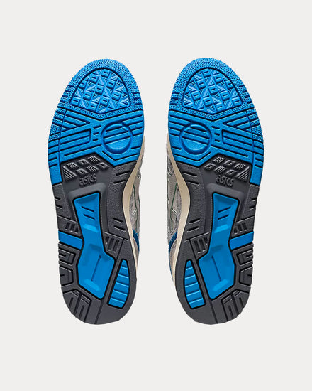 Asics EX89 White / Dolphin Blue Low Top Sneakers - 5