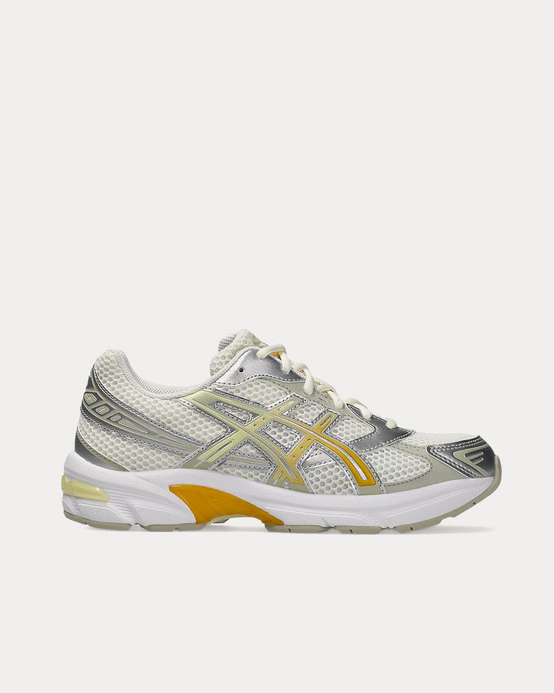 Asics Gel-1130 Cream / Pure Silver / Yellow Low Top Sneakers - 1