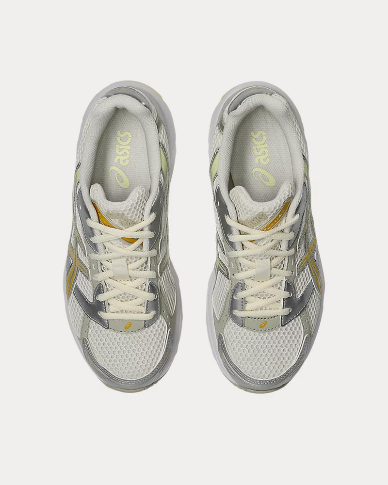 Asics Gel-1130 Cream / Pure Silver / Yellow Low Top Sneakers - 2