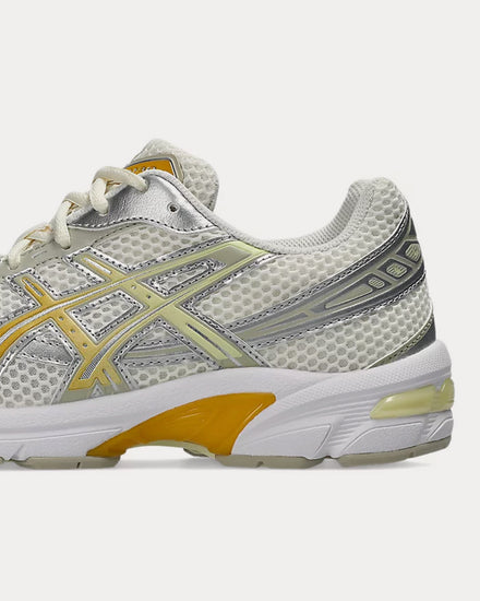Asics Gel-1130 Cream / Pure Silver / Yellow Low Top Sneakers - 5