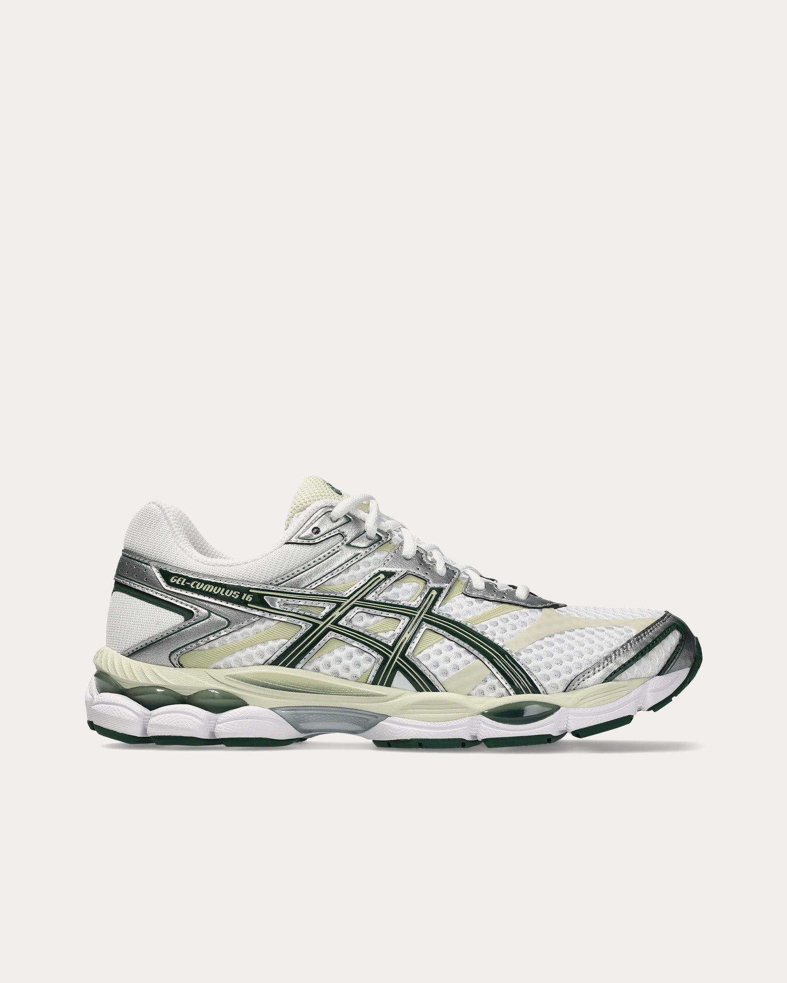 Asics Unisex Gel-Cumulus 16 White / Forest Night Low Top Sneakers