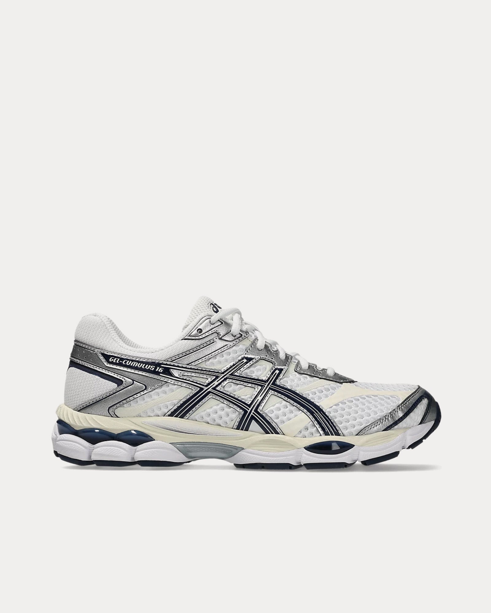 Asics Unisex Gel-Cumulus 16 White / Midnight Low Top Sneakers