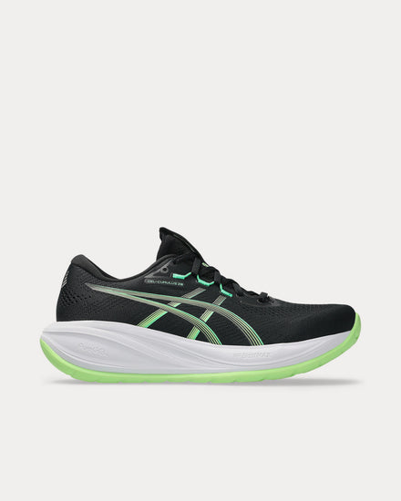 Asics Gel-Cumulus 28 Black / Illuminate Green Running Shoes - 1