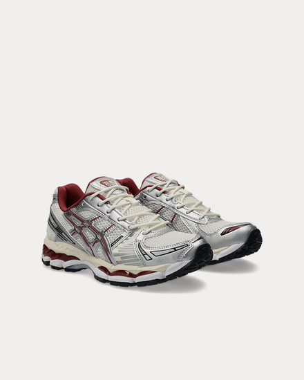 Asics Gel-Kayano 12.1 Cream / Pure Silver / Burgundy Low Top Sneakers - 3