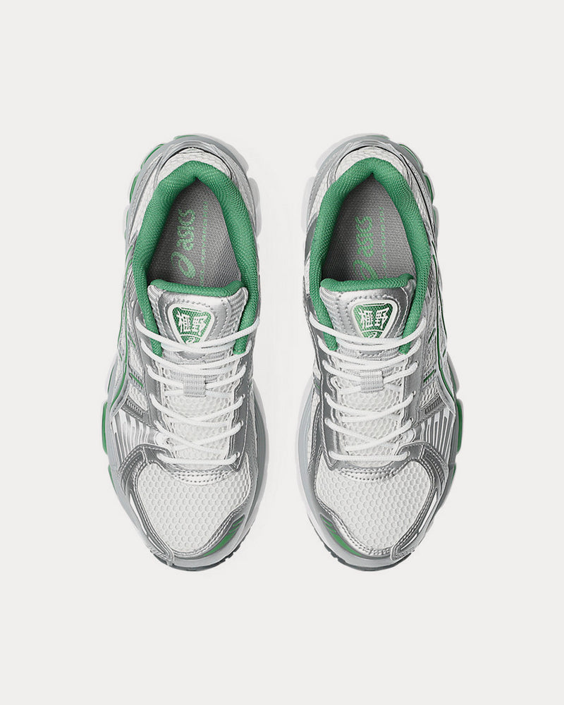 Asics Gel-Kayano 12.1 White / Pure Silver / Green Low Top Sneakers - 2