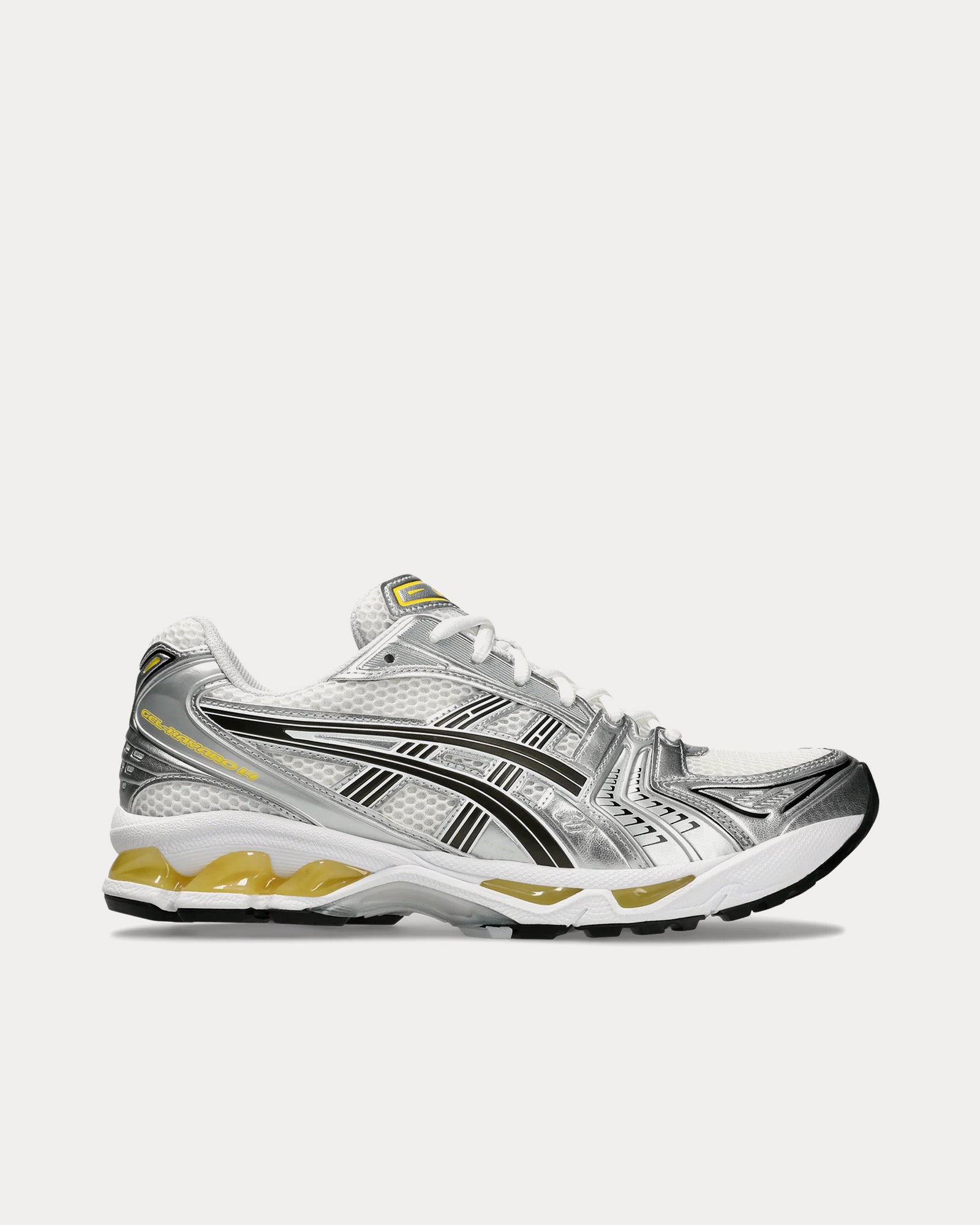 Asics Unisex Gel-Kayano 14 White / White / Tai Chi Yellow Low Top