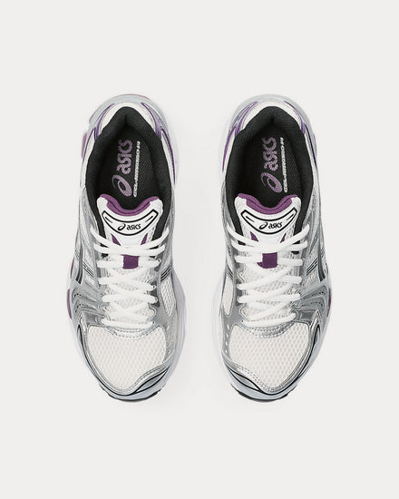 Asics Women's Gel-Kayano 14 White / Dark Grape Low Top Sneakers