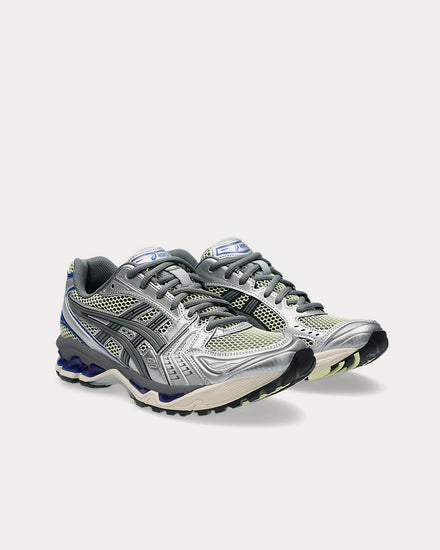 Asics Gel-Kayano 14 Soft Yellow / Asics Blue Low Top Sneakers - 3