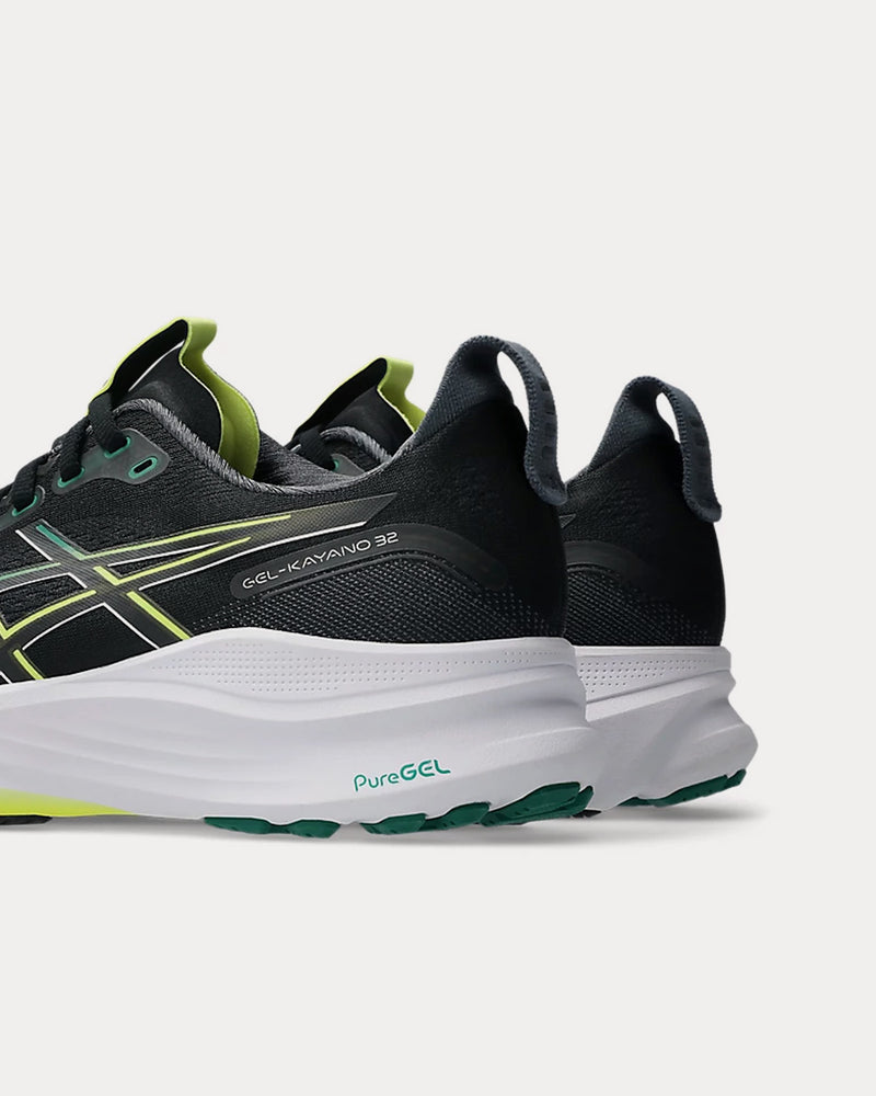 Asics Gel-Kayano 32 Black / Jasper Green Running Shoes - 5