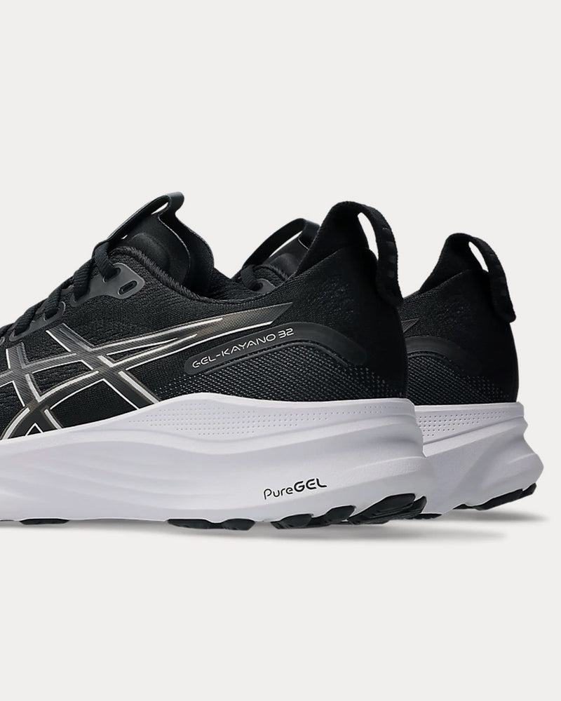 Asics Gel-Kayano 32 Black / White Running Shoes - 6