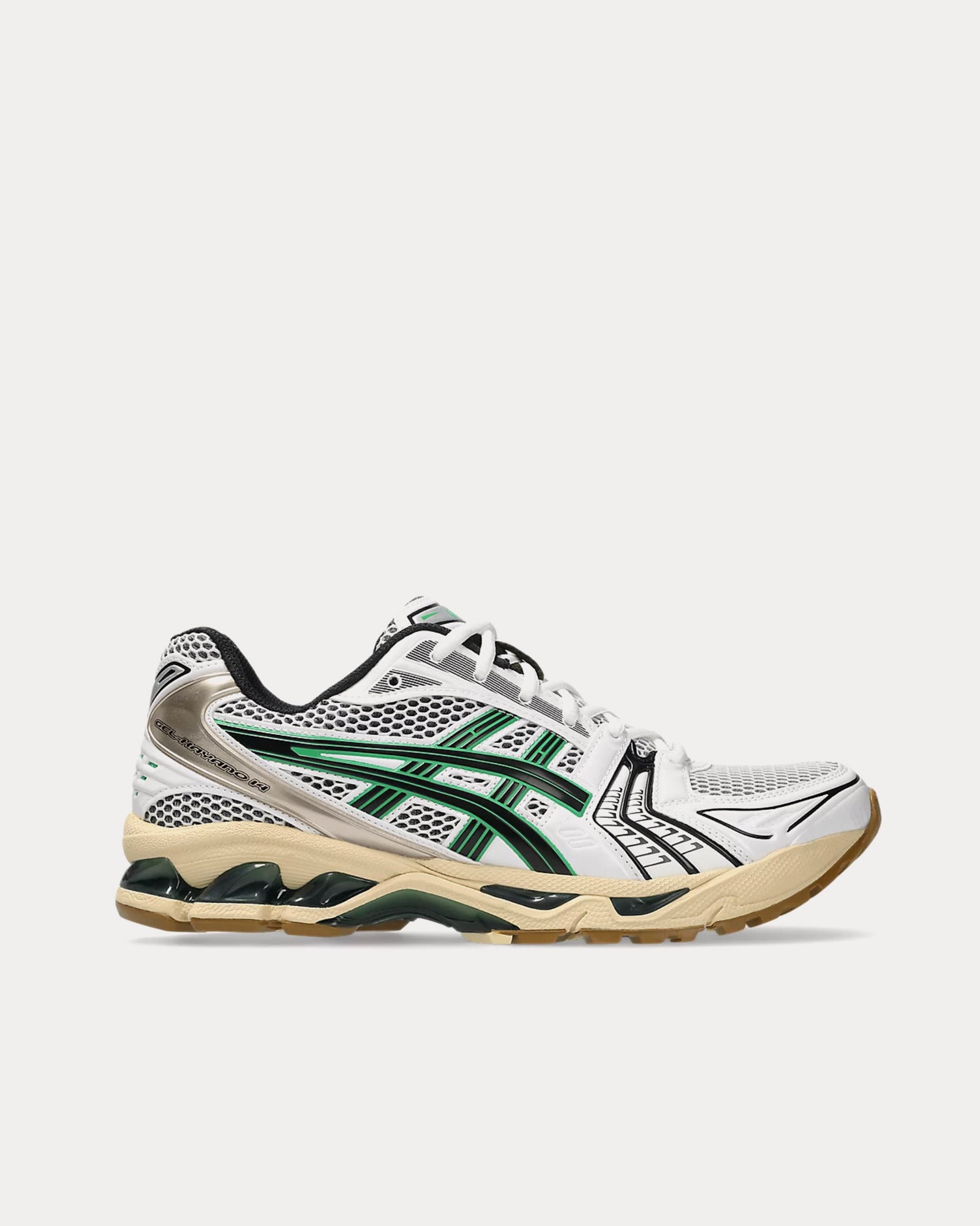Asics Unisex Gel-Kayano 14 White / Hinoki Beige Low Top Sneakers