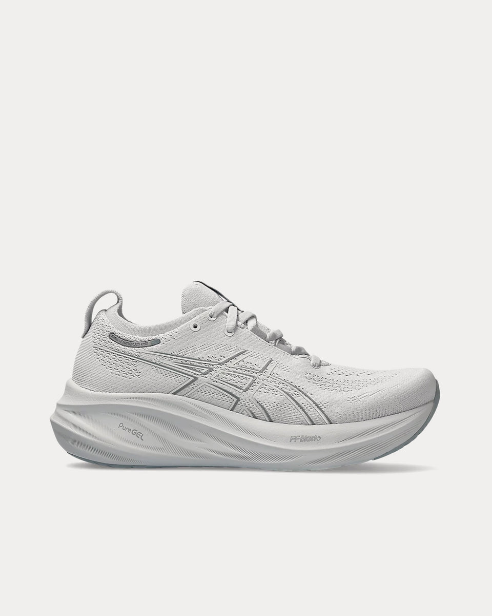 asics silver running shoes