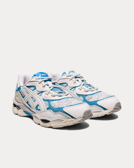 Asics Gel-NYC White / Dolphin Blue Low Top Sneakers - 3