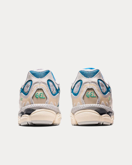 Asics Gel-NYC White / Dolphin Blue Low Top Sneakers - 4