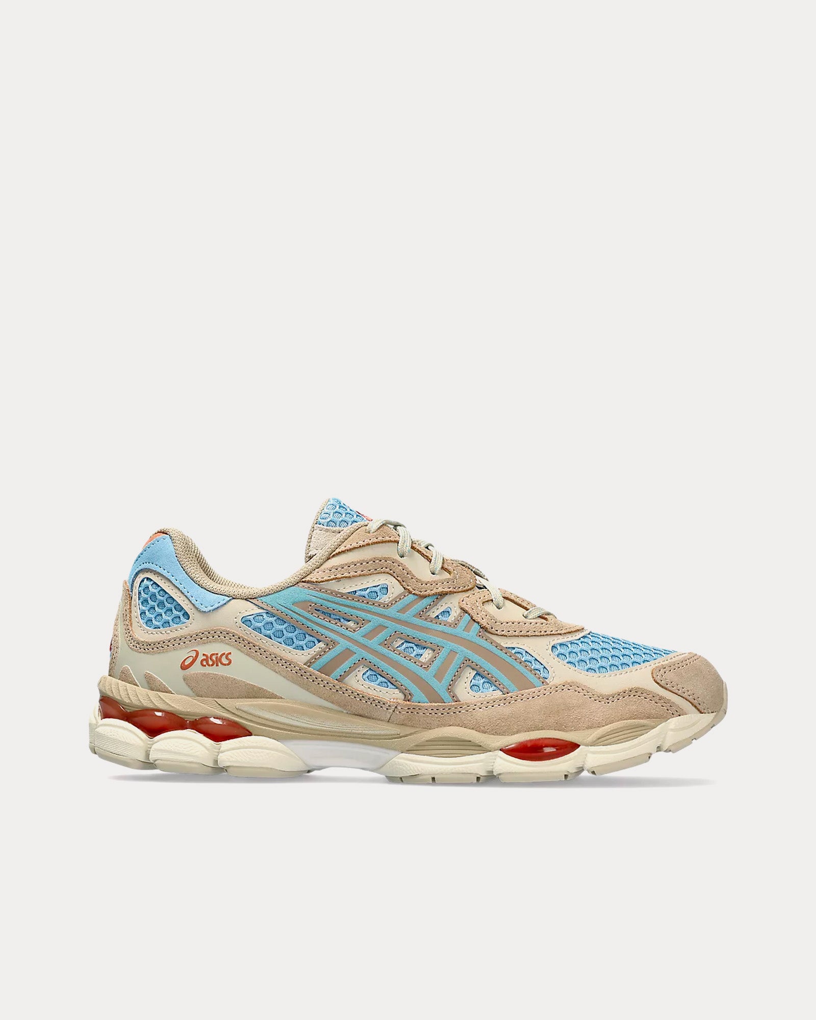 靴 asics GEL-NYC HARBOR BLUE/WOOD CREPE Asics Unisex Gel-NYC Habor Blue / Wood Crepe Low Top Sneakers