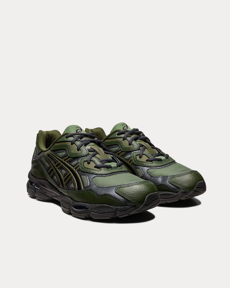 asics GEL NYC モスグリーン/フォレストグリーン Asics Unisex Gel-NYC Moss / Forest Low Top Sneakers