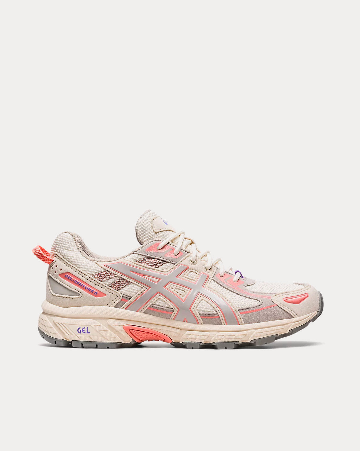 Asics Women's Gel-Venture 6 Cream / Oyster Grey Low Top Sneakers