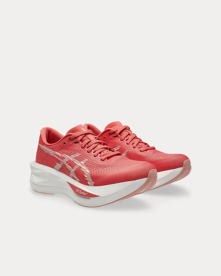 Asics Sonicblast Dark Pink Clay / White Running Shoes - 3