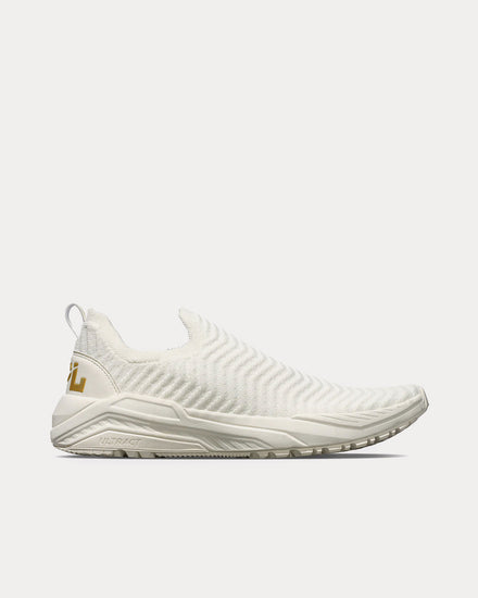 Athletic Propulsion Labs TechLoom Traveler Ivory / Metallic Gold Running Shoes - 1