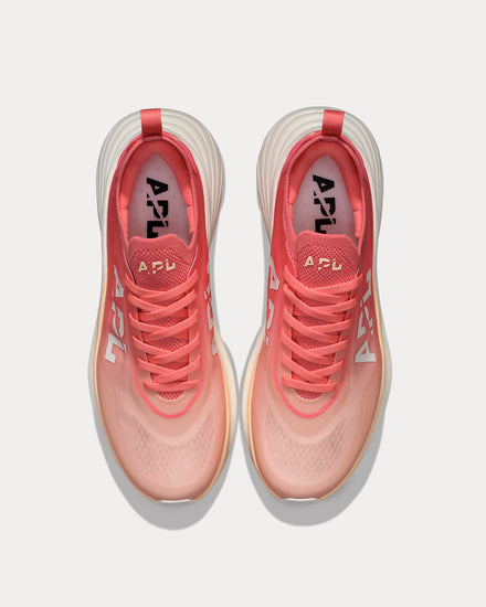 Athletic Propulsion Labs APL Podium Faded Peach / Fire Coral / Ombre Running Shoes - 2