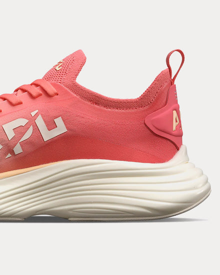 Athletic Propulsion Labs APL Podium Faded Peach / Fire Coral / Ombre Running Shoes - 4