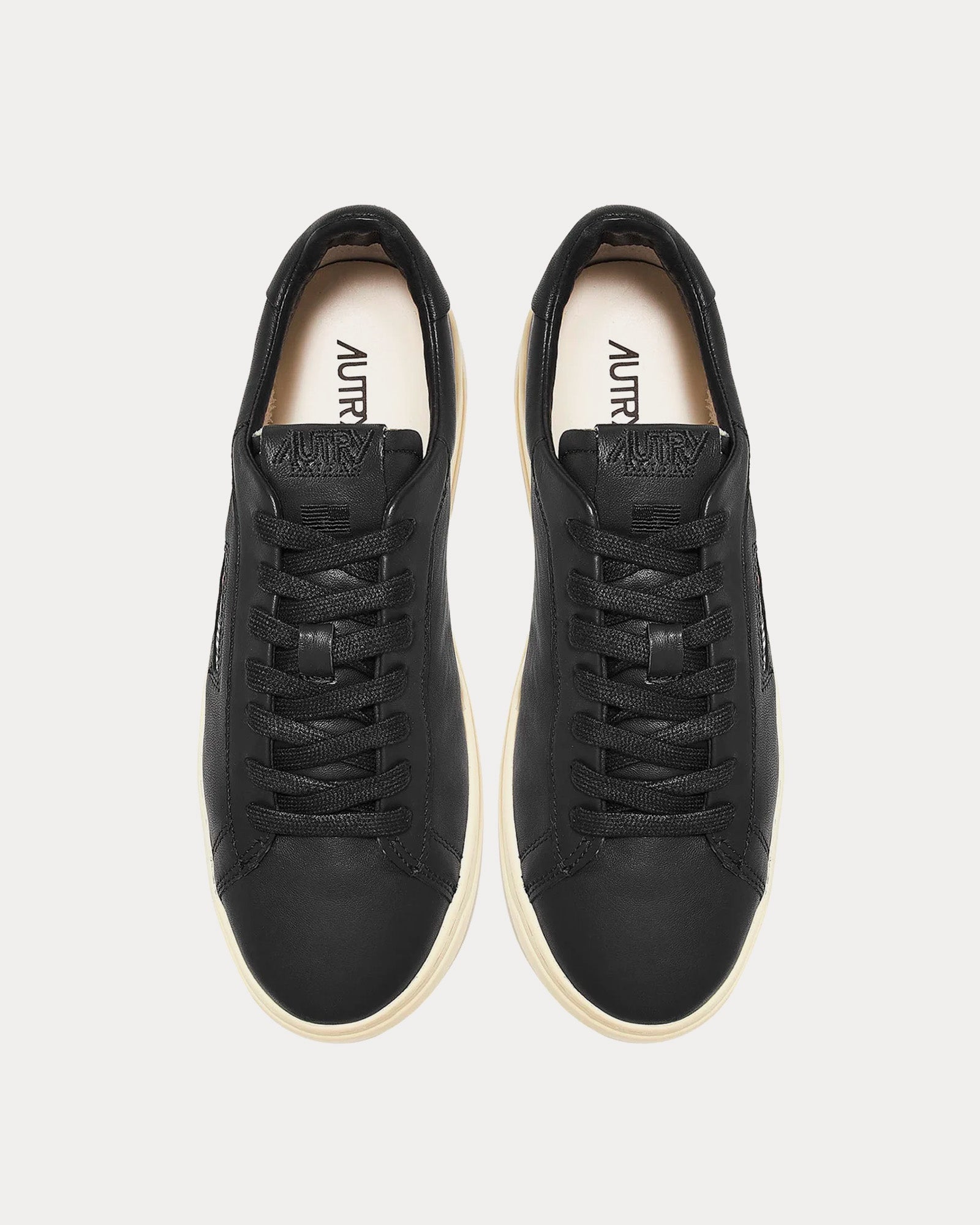 Autry - Dallas Goatskin Black Low Top Sneakers