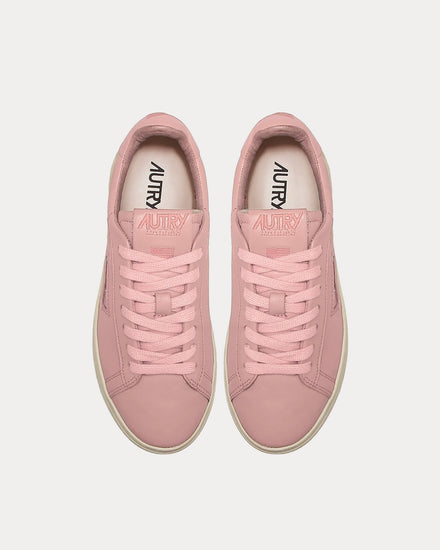 Autry Dallas Goatskin Peach Low Top Sneakers - 2