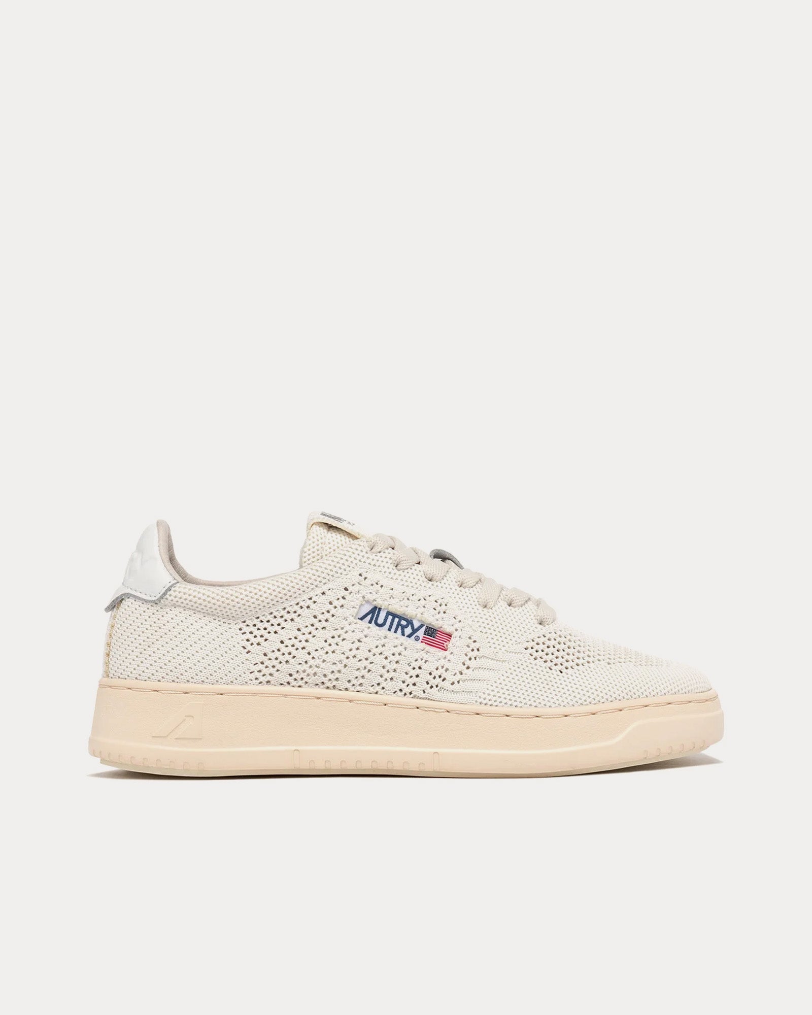 Autry - Easeknit Medalist Ivory Low Top Sneakers