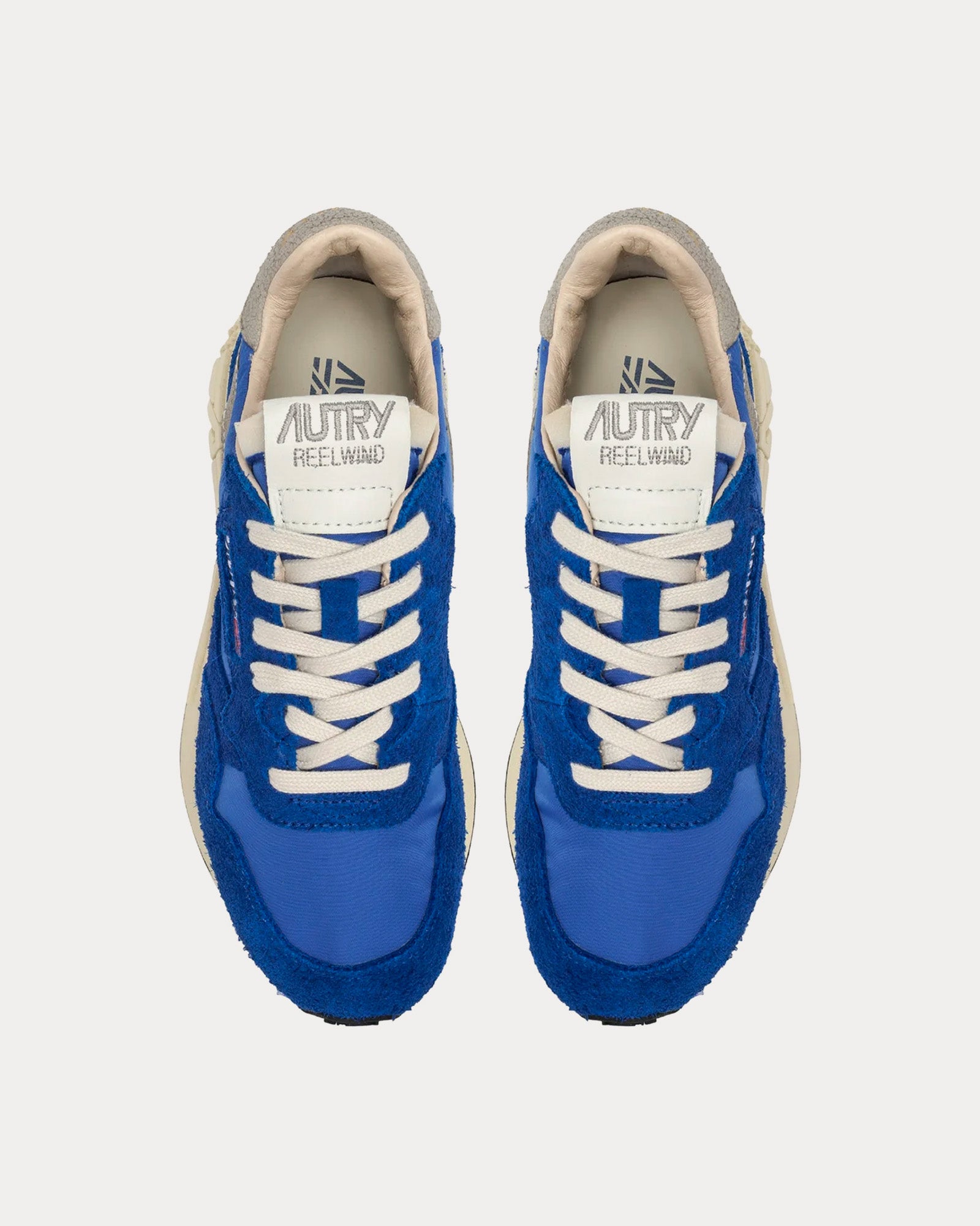 Autry - Reelwind Nylon & Suede Electric Blue Low Top Sneakers