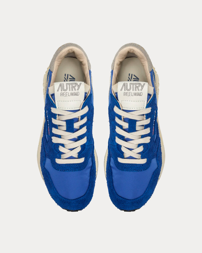 Autry Reelwind Nylon & Suede Electric Blue Low Top Sneakers - 2