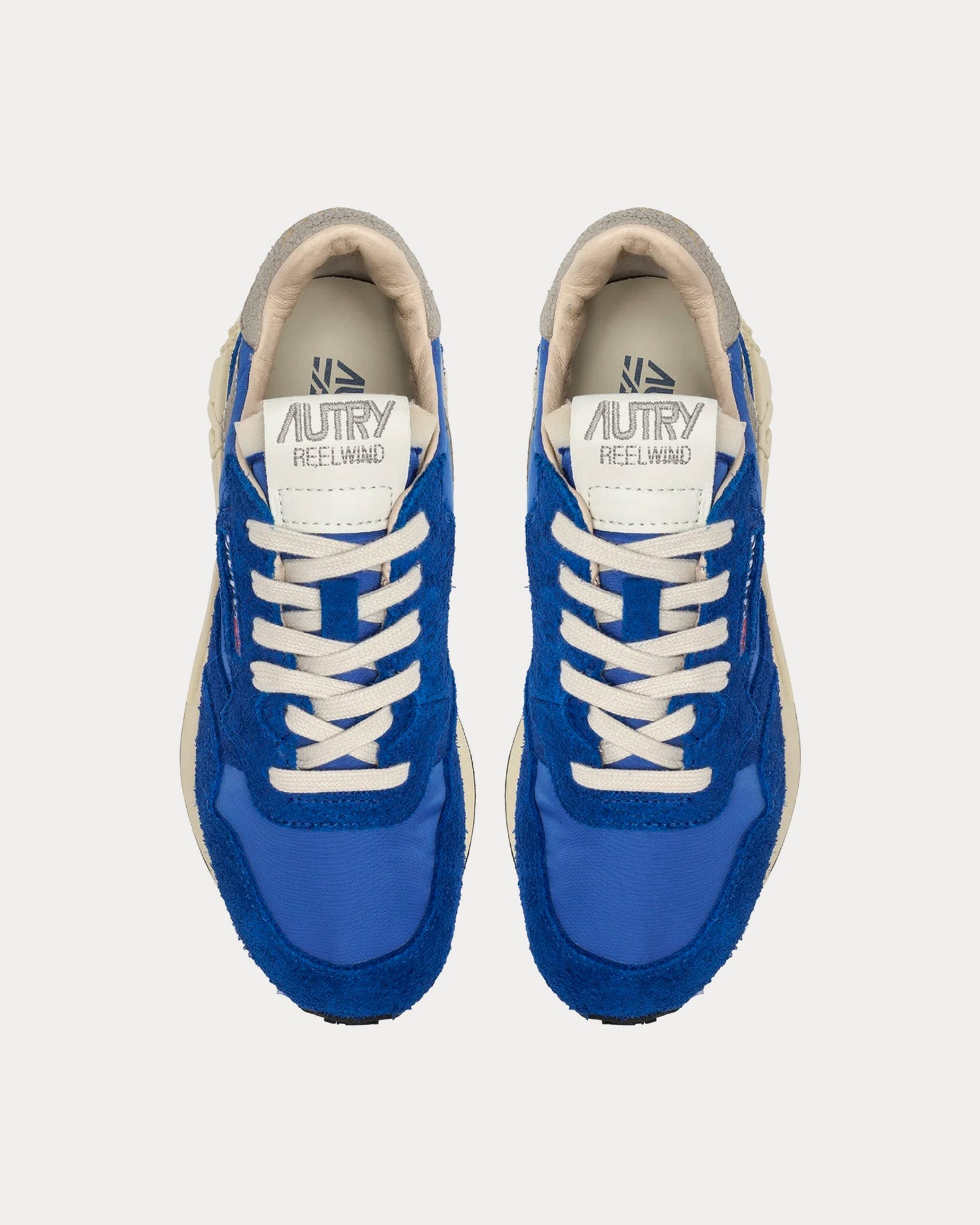 Autry - Reelwind Nylon & Suede Electric Blue Low Top Sneakers