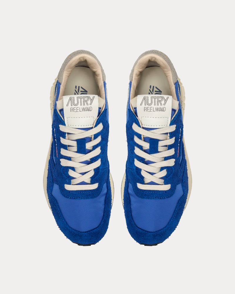Autry Reelwind Nylon & Suede Electric Blue Low Top Sneakers - 2