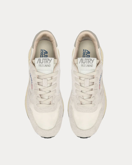 Autry Reelwind Nylon & Suede White Low Top Sneakers - 2