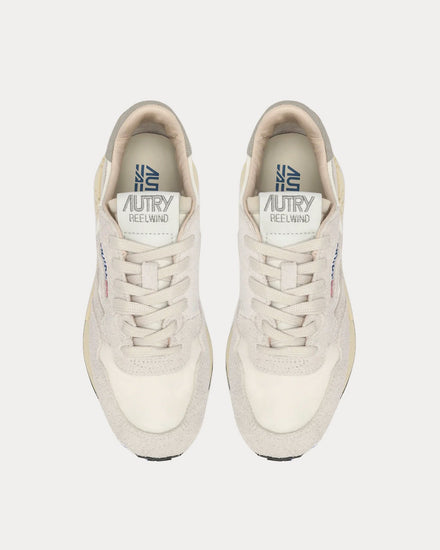 Autry Reelwind Nylon & Suede White Low Top Sneakers - 2