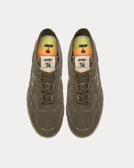 Autry Sandy Canvas Military Espadrilles - 2