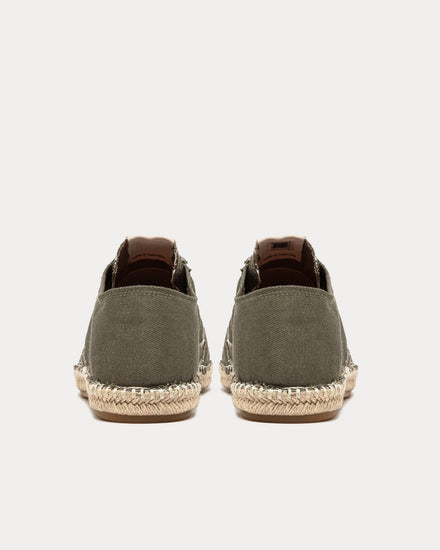 Autry Sandy Canvas Military Espadrilles - 4