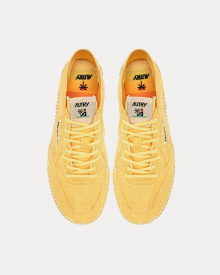 Autry Sandy Canvas Yellow Espadrilles - 2