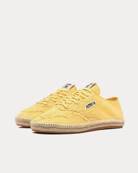 Autry Sandy Canvas Yellow Espadrilles - 3